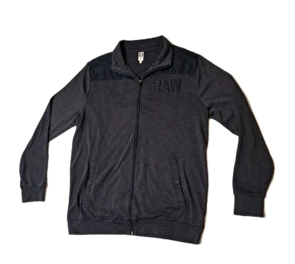 G-STAR RAW Men Track Jacket Full Zip Cardigan Jumper Sweater Size XXL